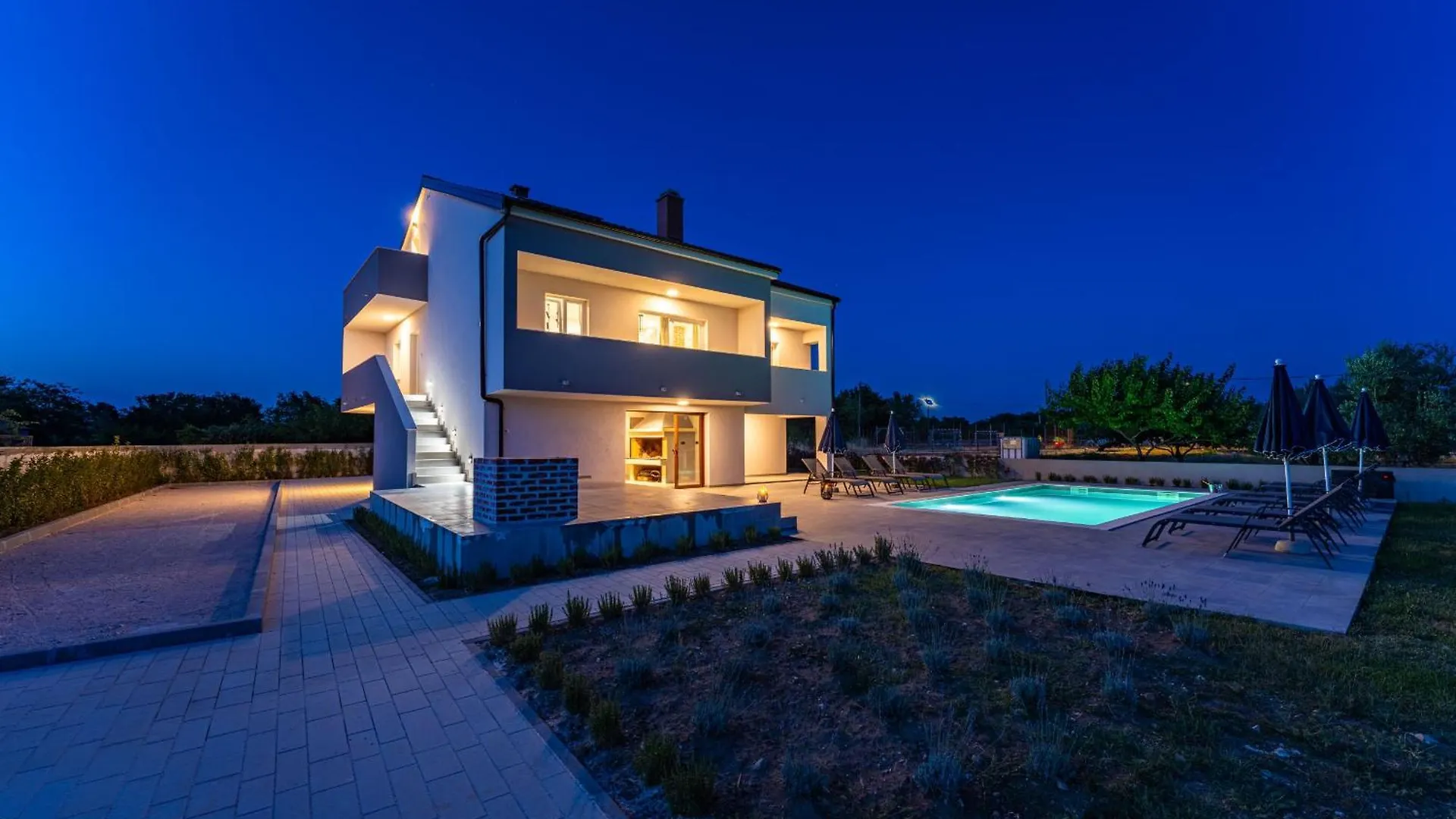 別荘 My Dalmatia - Villa Campi Dalmatia With Private Heated Pool And Sauna Galovac クロアチア